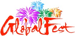 globalfest festival fireworks logo rights human ca promote
